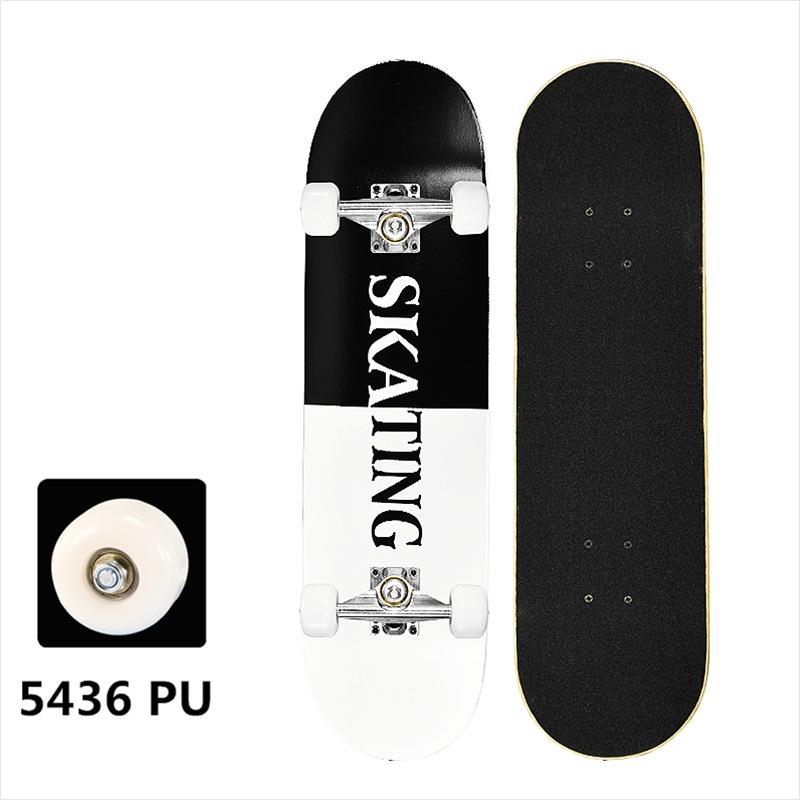 BLACK AND WHITE (5436PU WHEEL)